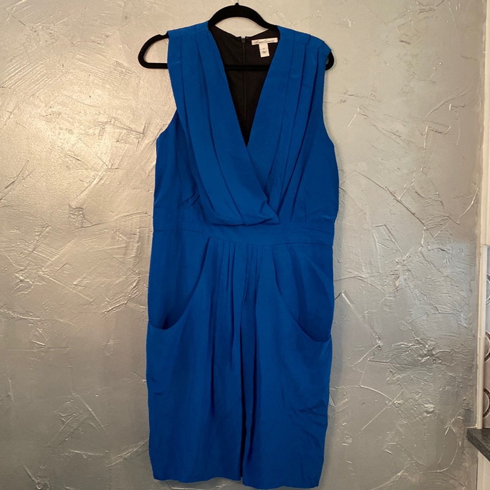 Kenneth Cole New York Silk Dress with pockets New W/O tags size 14 fully lined
